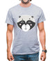 Smiley Face Racoon Mens T-Shirt