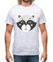 Smiley Face Racoon Mens T-Shirt