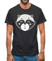 Smiley Face Racoon Mens T-Shirt