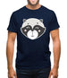 Smiley Face Racoon Mens T-Shirt