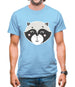 Smiley Face Racoon Mens T-Shirt