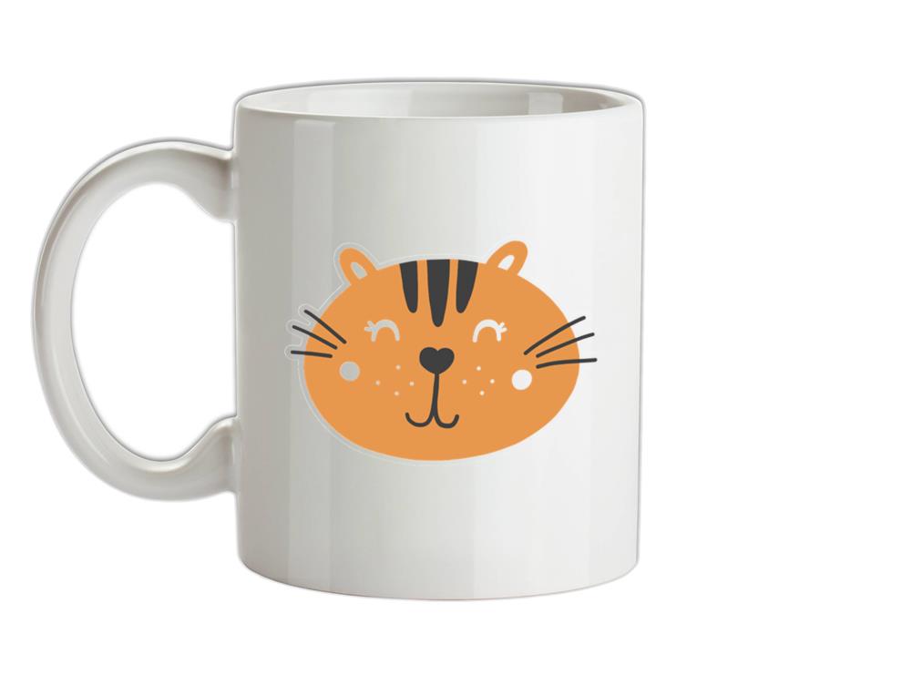 Smiley Face Tiger Ceramic Mug