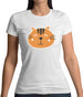 Smiley Face Tiger Womens T-Shirt