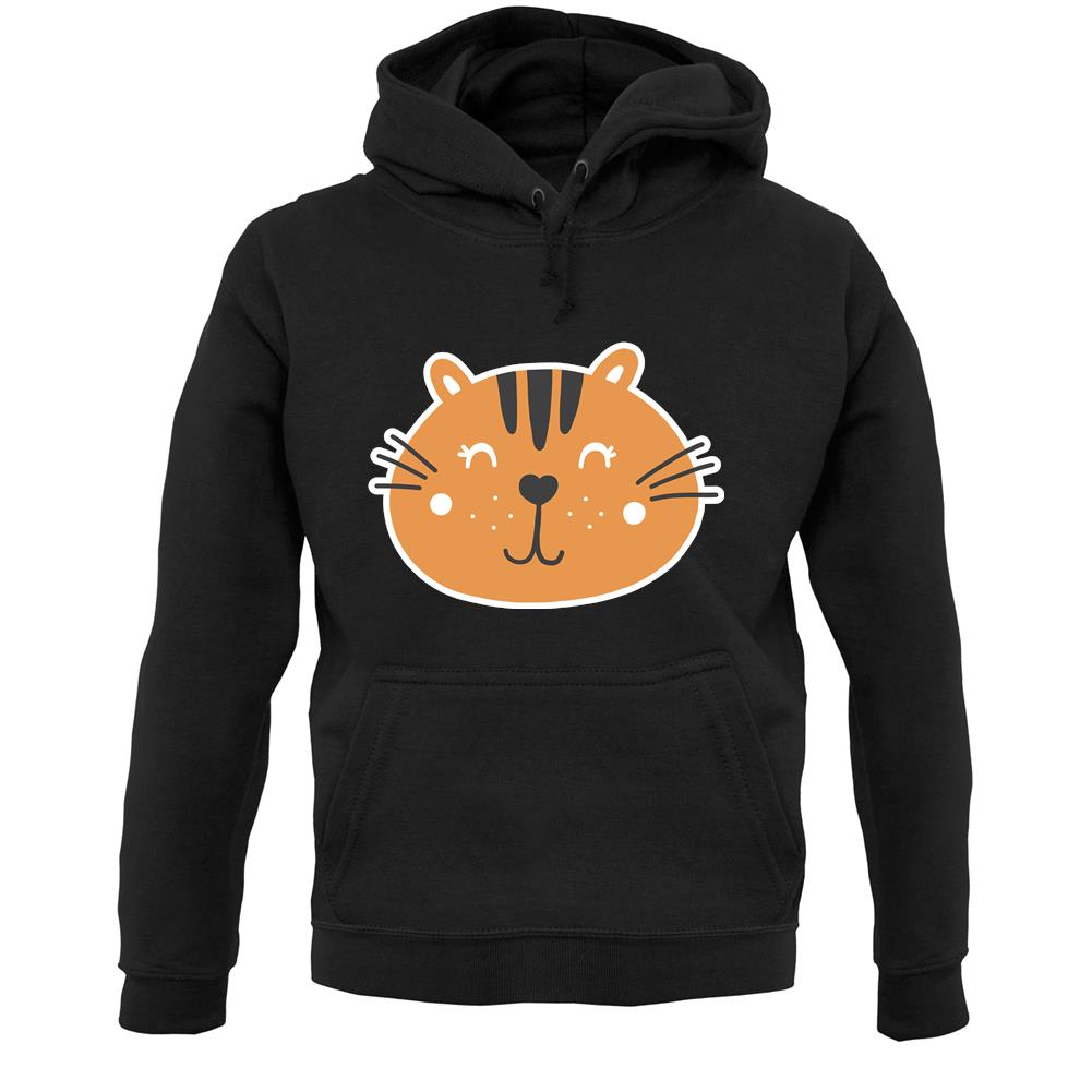 Smiley Face Tiger Unisex Hoodie