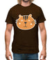 Smiley Face Tiger Mens T-Shirt