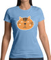 Smiley Face Tiger Womens T-Shirt