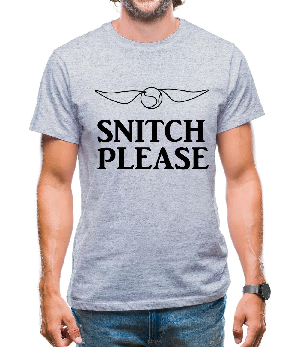 Snitch Please Mens T-Shirt