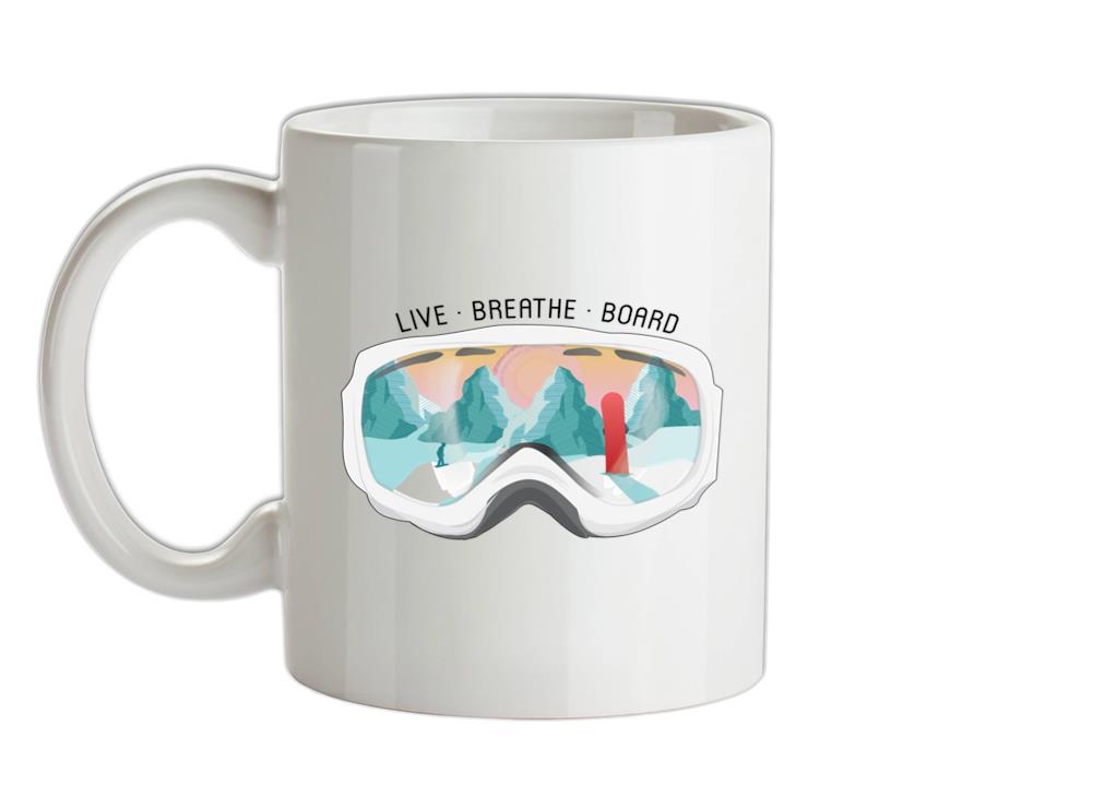 Snowgoggles - Snowboard Ceramic Mug