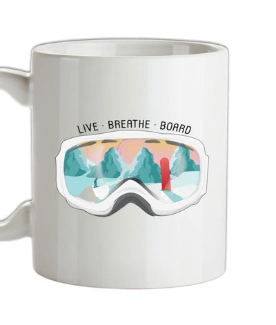 Snowgoggles - Snowboard Ceramic Mug