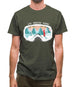 Snowgoggles - Snowboard Mens T-Shirt