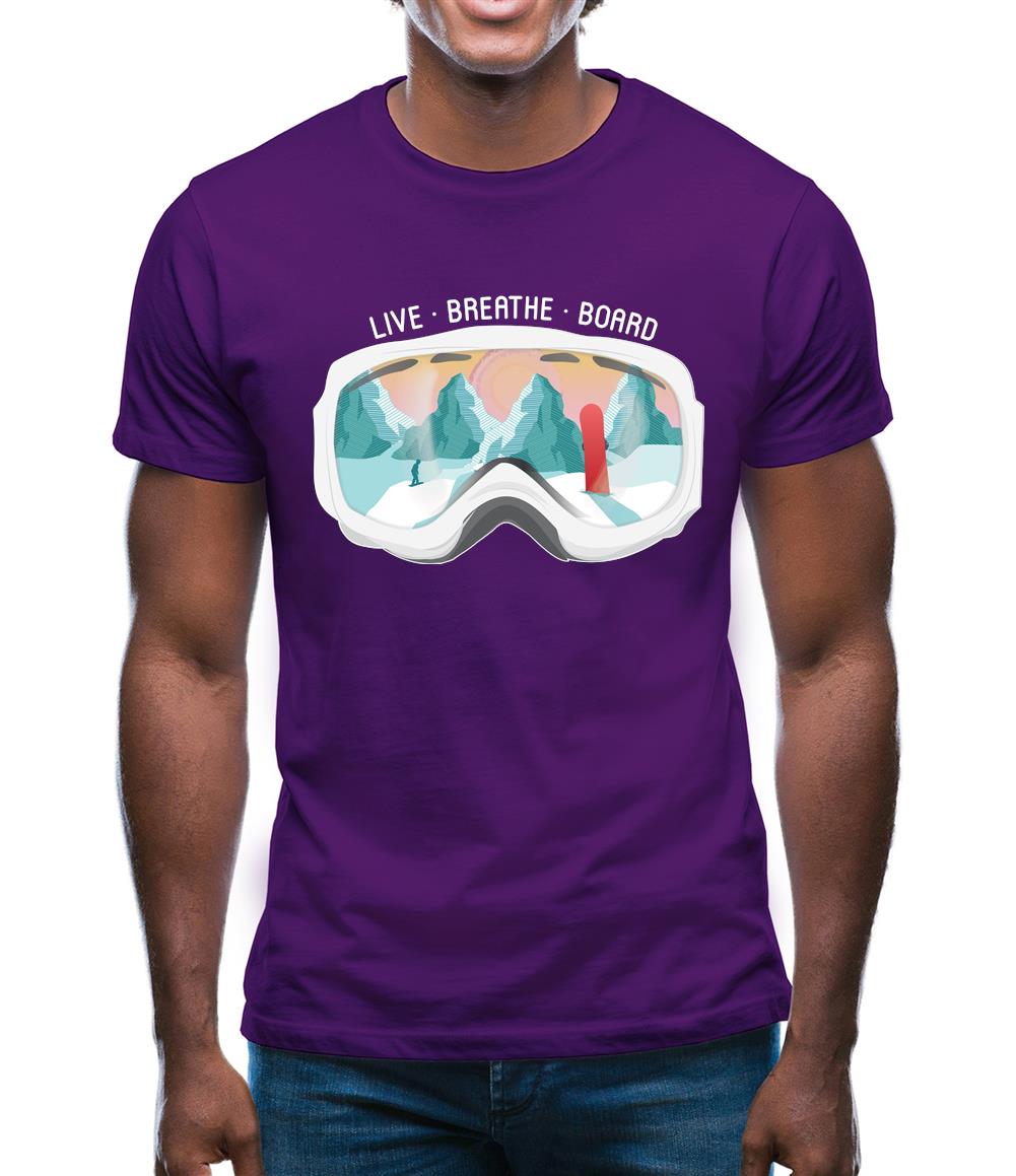 Snowgoggles - Snowboard Mens T-Shirt