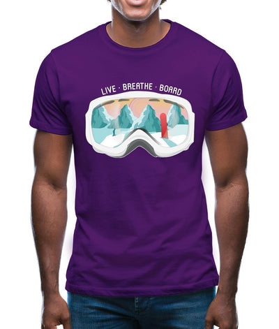 Snowgoggles - Snowboard Mens T-Shirt