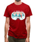 Snowgoggles - Snowboard Mens T-Shirt