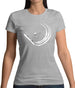 Snowboard Swoosh Womens T-Shirt