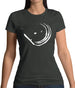 Snowboard Swoosh Womens T-Shirt