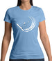 Snowboard Swoosh Womens T-Shirt