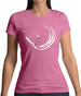 Snowboard Swoosh Womens T-Shirt