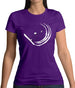 Snowboard Swoosh Womens T-Shirt