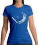 Snowboard Swoosh Womens T-Shirt