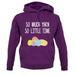 So Much Yarn, So Little Time unisex hoodie