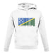 Solomon Islands  Barcode Style Flag unisex hoodie