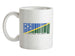 Solomon Islands Barcode Style Flag Ceramic Mug