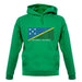 Solomon Islands  Barcode Style Flag unisex hoodie