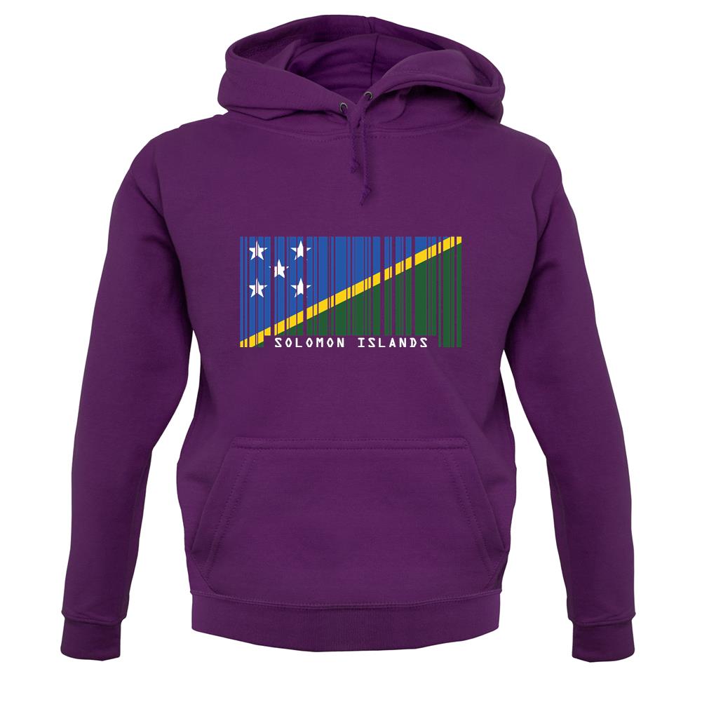 Solomon Islands  Barcode Style Flag unisex hoodie