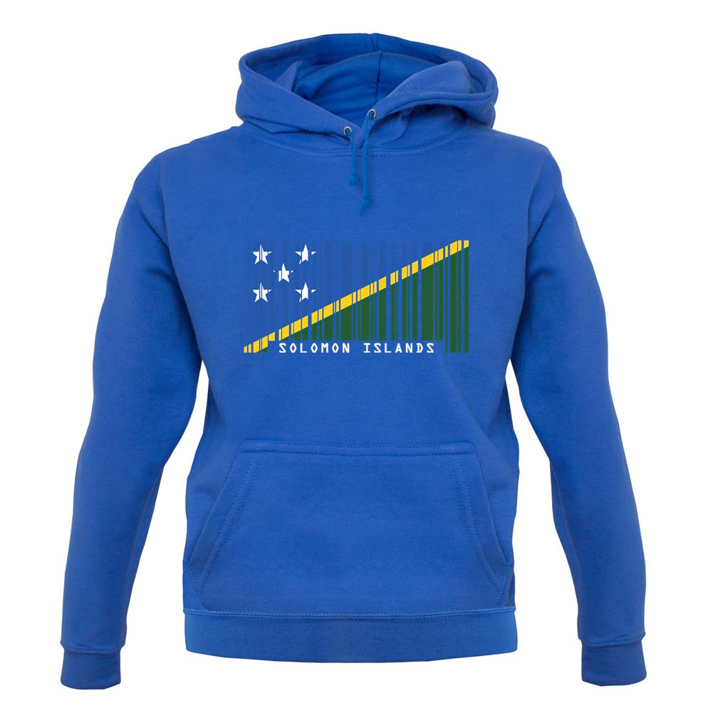 Solomon Islands  Barcode Style Flag unisex hoodie