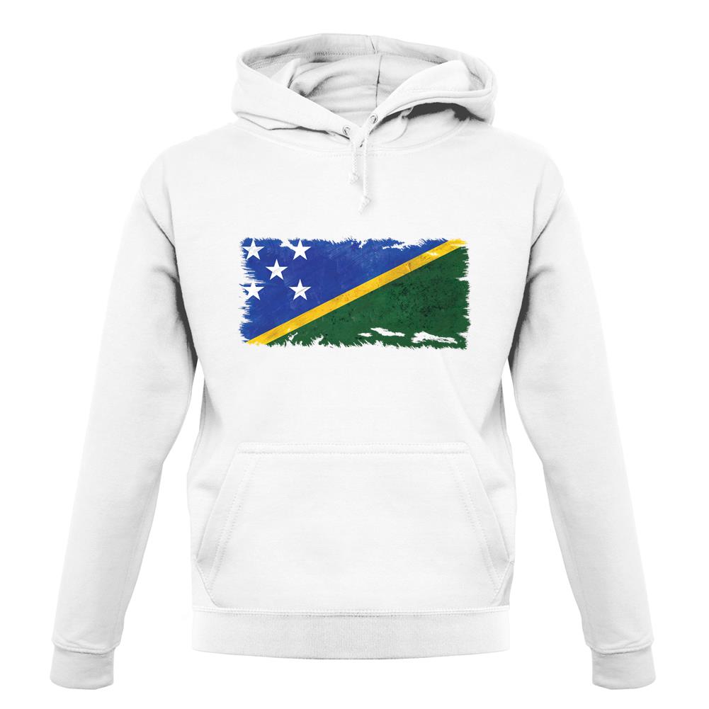 Solomon Islands Grunge Style Flag unisex hoodie