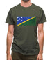 Solomon Islands Grunge Style Flag Mens T-Shirt