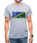 Solomon Islands Grunge Style Flag Mens T-Shirt