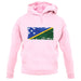 Solomon Islands Grunge Style Flag unisex hoodie