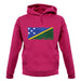 Solomon Islands Grunge Style Flag unisex hoodie