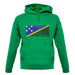 Solomon Islands Grunge Style Flag unisex hoodie