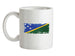 Solomon Islands Grunge Style Flag Ceramic Mug