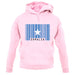 Somalia Barcode Style Flag unisex hoodie