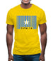 Somalia Barcode Style Flag Mens T-Shirt