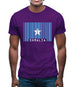 Somalia Barcode Style Flag Mens T-Shirt