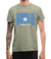 Somalia Barcode Style Flag Mens T-Shirt
