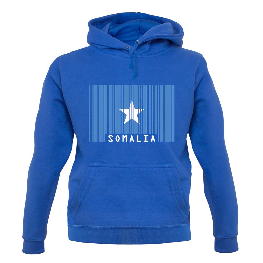 Somalia Barcode Style Flag unisex hoodie