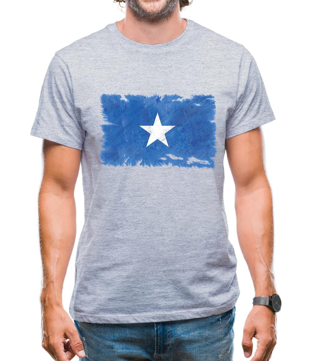 Somalia Grunge Style Flag Mens T-Shirt