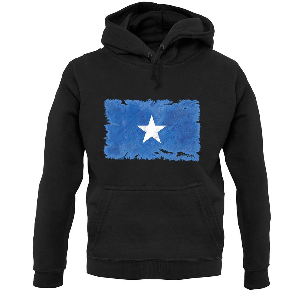 Somalia Grunge Style Flag Unisex Hoodie