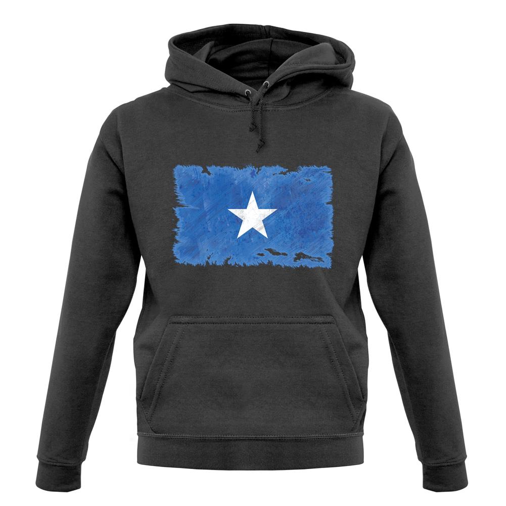 Somalia Grunge Style Flag unisex hoodie