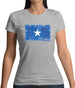 Somalia Grunge Style Flag Womens T-Shirt