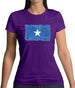 Somalia Grunge Style Flag Womens T-Shirt