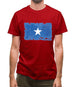 Somalia Grunge Style Flag Mens T-Shirt