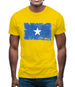 Somalia Grunge Style Flag Mens T-Shirt