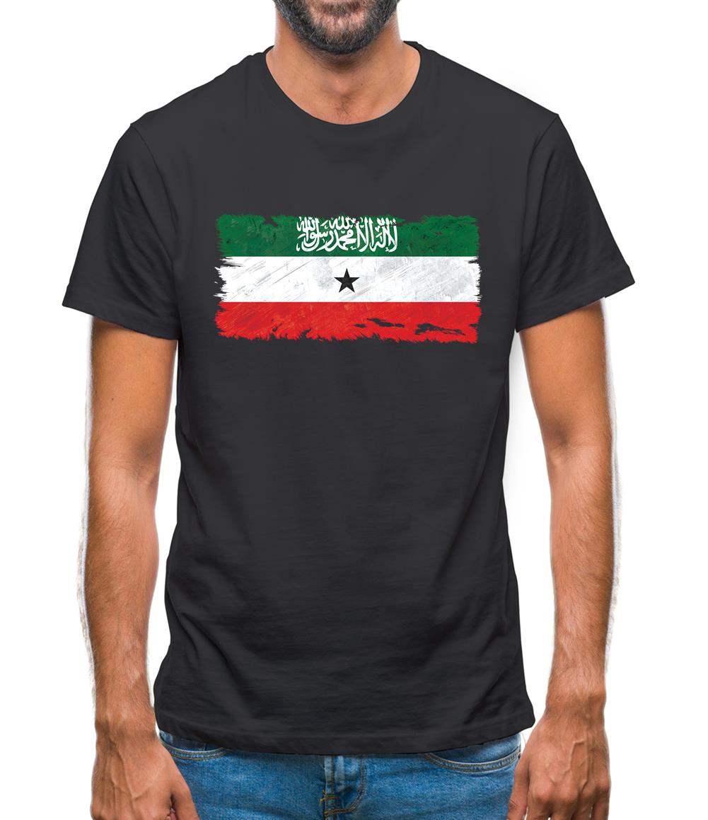 Somaliland Grunge Style Flag Mens T-Shirt