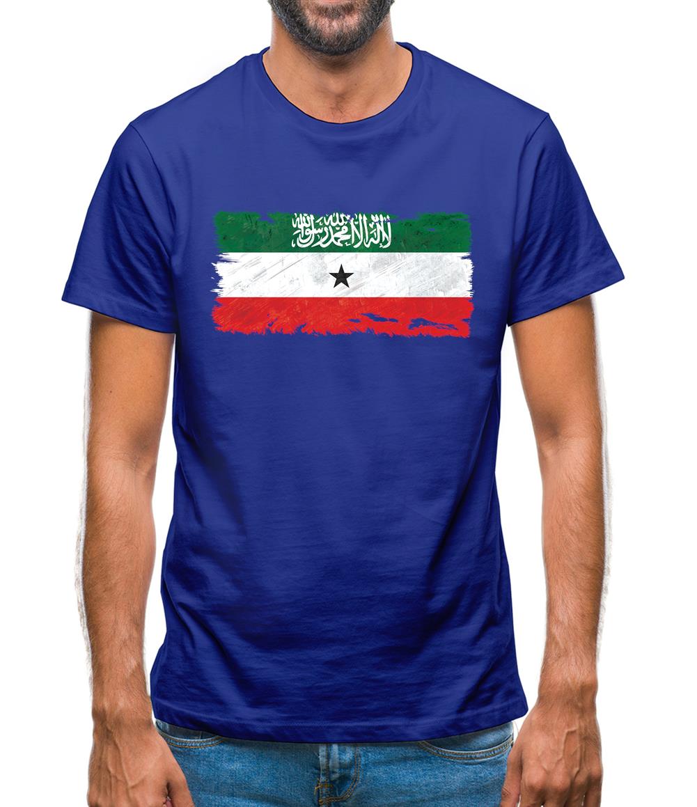 Somaliland Grunge Style Flag Mens T-Shirt